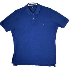 Polo Ralph Lauren Polo Shirt Mens XL Blue 100 Cotton Short Sleeve Classic Fit