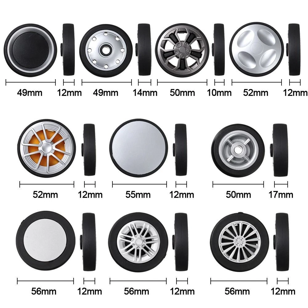 Axles Travel Luggage Wheels Replace Wheelsfor Luggage with