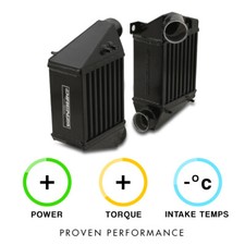 DIRENZA BLACK ALUMINIUM SIDE MOUNT INTERCOOLER SMIC AUDI TT 1.8T QUATTRO 225BHP