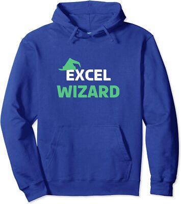 Excel Wizard Funny Spreadsheet Excel Humor Gifts Unisex Hooded Sweatshirt