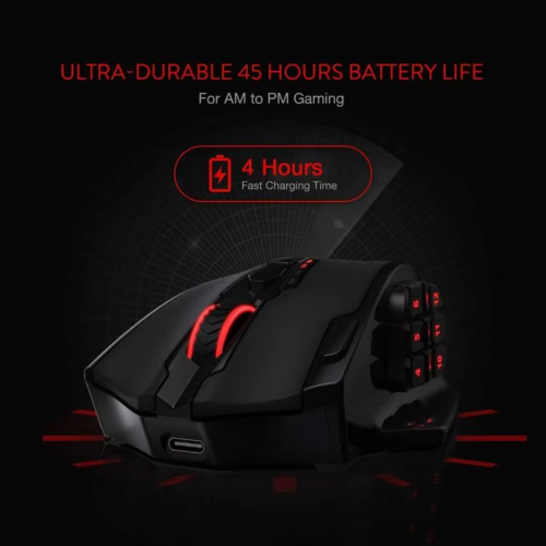 Redragon M913 16000 DPI RGB Wireless Gaming Mouse with 16 Programmable Buttons - Picture 4 of 10