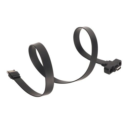 USB 3.1 Type C Front Panel Header Extension Cable Type E To Type C Fit - Picture 23 of 24