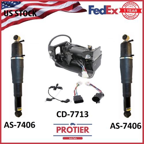 Rear Air Suspension Kit for Escalade Avalanche Suburban Tahoe eBay