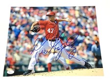 Gio Gonzalez Signed 11x14 Photo JSA Coa