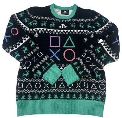 Playstation Christmas Sweater PlayStation Ugly Christmas Sweater