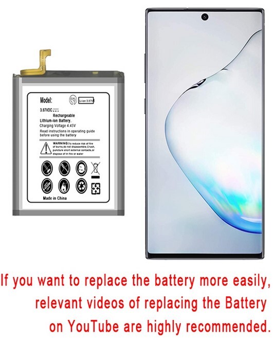 Large Capacity 5820mAh Battery for Samsung Galaxy Note 10 Plus SMN975U