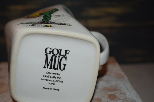 Golf Mug Created by Golf Gifts Inc.-"The Results of Over-Swing"-1991 - Picture 7 of 11