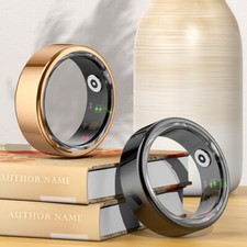 Smart Ring Fitness Tracker Heart Rate SPO2/BP Sleep Monitoring IP68 Waterproof