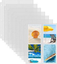 Photo Sleeves for 3 Ring Binder Archival Page Protectors Pockets 30 Pack 3.5X5