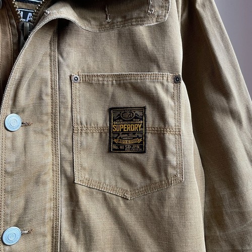 Superdry Canvas Work Chore Jacket Size XL - Picture 15 of 18