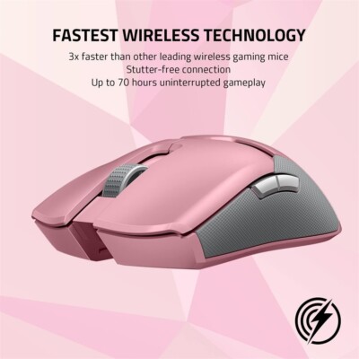 RAZER レーザーVIPER ULTIMATE Quartz Pink マウス DPI Pink Razer Viper Ultimate Wireless Gaming Mouse With Charging