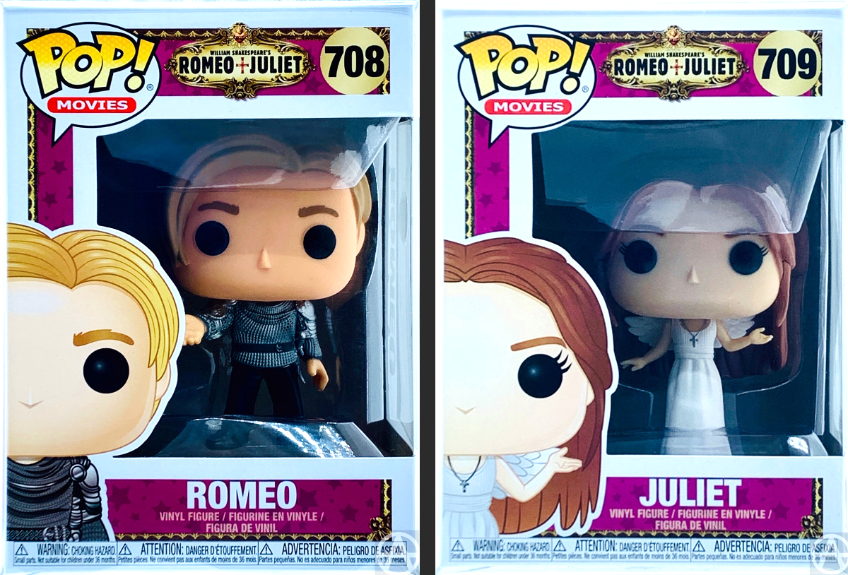 Funko POP ROMEO #708 and JULIET #709 Movie Bundled 2 Pack
