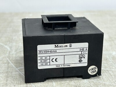 EATON Moeller ZEV-XSW-65-NA  Current Sensor 3-65A for DILM7 to DILM65 Contactor