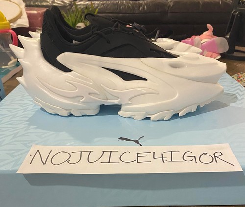 Puma Nitro NFERNO mens shoes RARE kicks black & white.