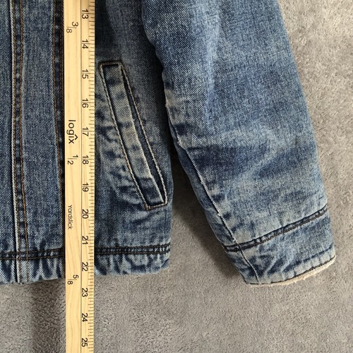 Vintage Wrangler Jacket Jean Denim Twenty X Sherpa Lined Trucker Small Womens - Picture 4 of 15