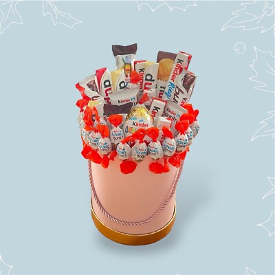 Kinder Schokolade~Exklusive Runde Geschenkbox~Duplo~Bueno~Süße Überraschung 