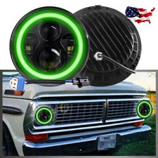 7 Halo Led Headlight Wturn Signal Fit 1953-1977 Ford F-100 F-250 F-350 Pickup