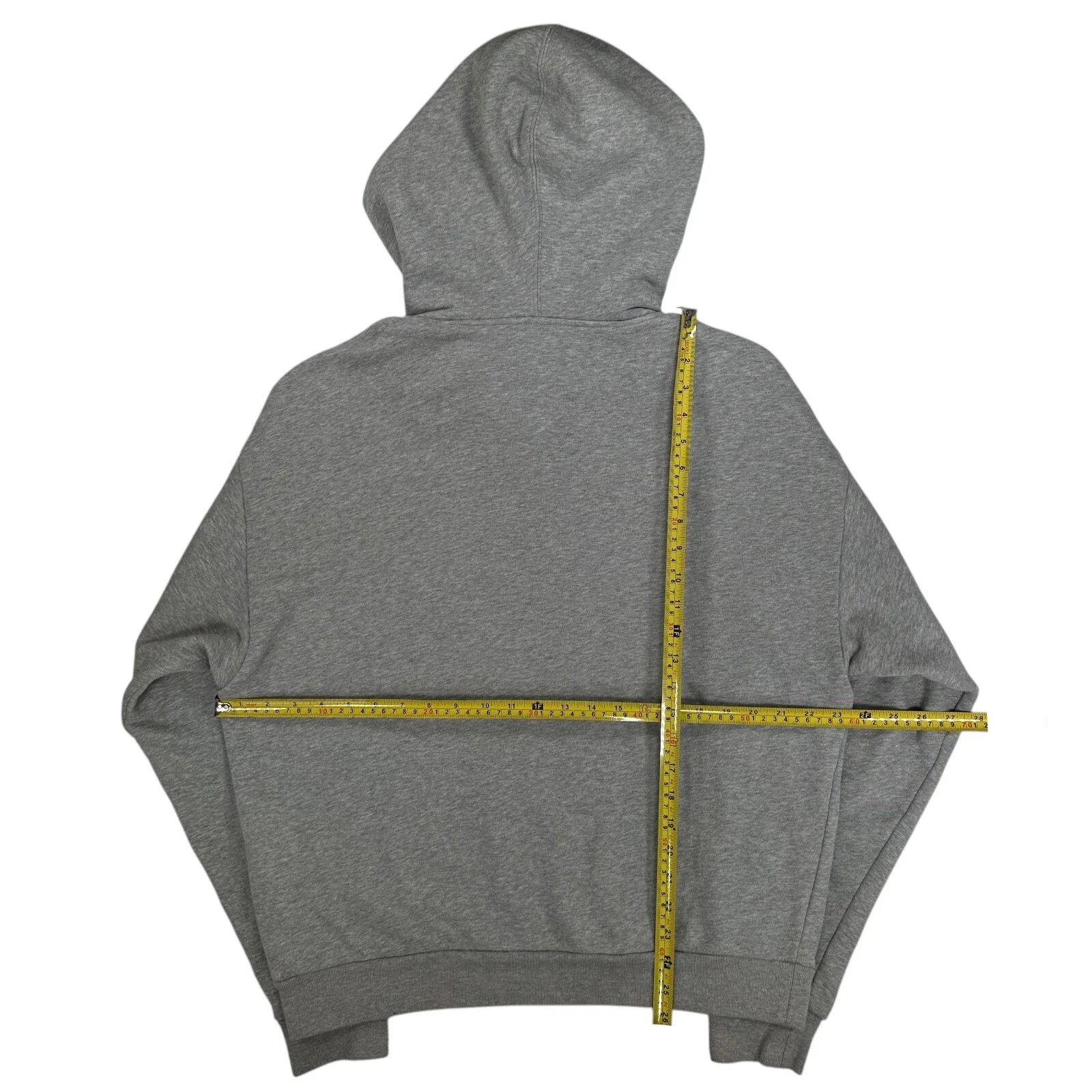 Felpa Gucci taglia M grigia logo verticale stampa grafica coulisse