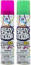 The Original Silly String String 2 pack, Assorted Colors, 3 oz Large