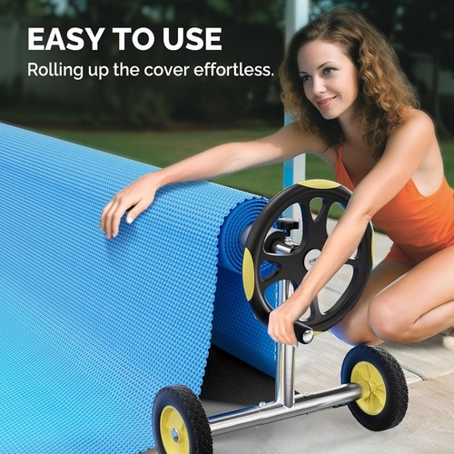 Adjustable In-Ground Pool Cover Reel - Easy Maneuver Solar Cover System - Picture 7 of 10