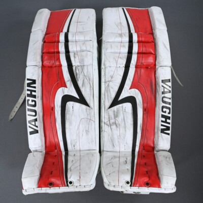 Vaughn Used Hockey Goalie Leg Pads New Jersey Devils NHL