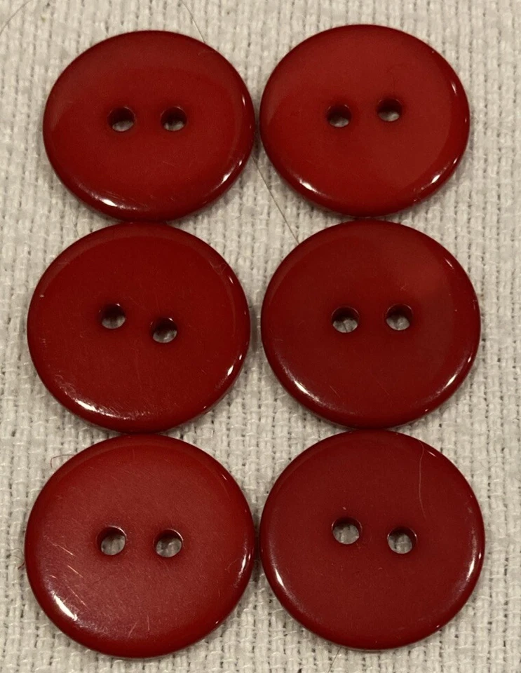 Black/Gray Resin Buttons 5 + Red Plastic Round Buttons 6 from Storybook Knits - Image 2 of 4