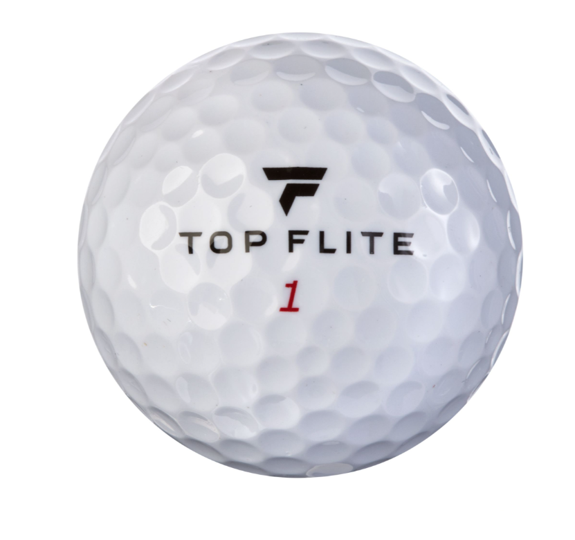 TOPFLITE XL DISTANCE Golf Balls Bulk 30 Pack White CutProof