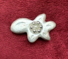 Vintage French Designer Silver Brooch MATIERE PREMIERE PARIS 4cm