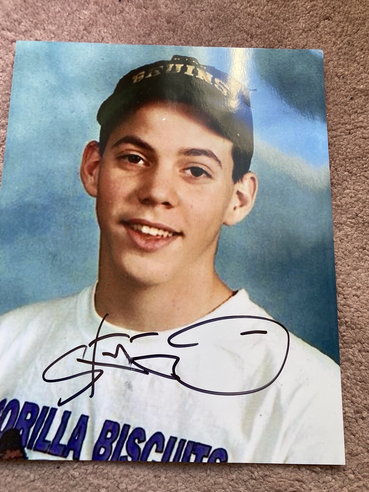 SteveO Jackass Signed 8x10 Portrait Wearing Gorilla Biscuits Band Shirt eBay