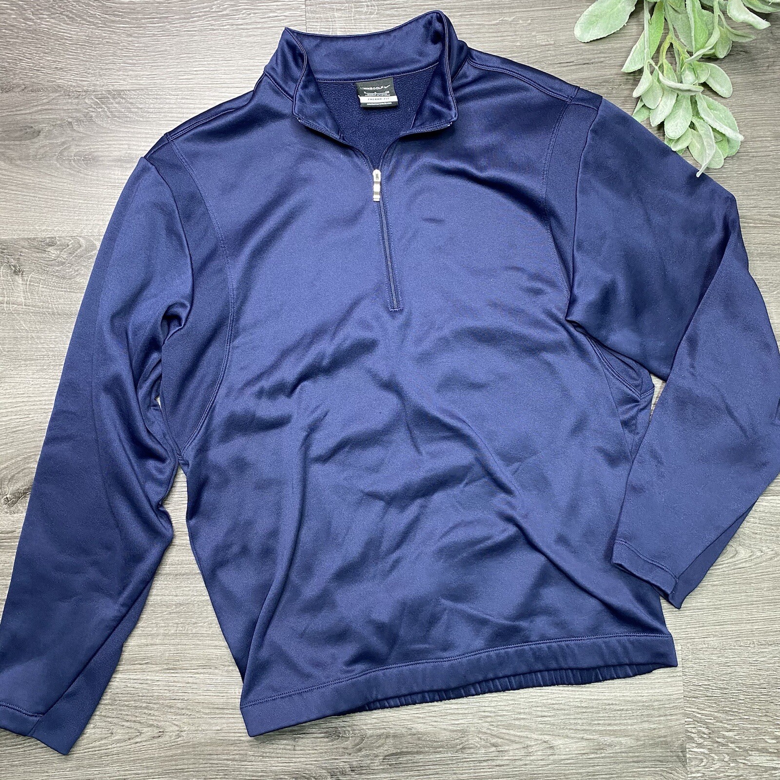 SACAI X NIKE Nike Golf Uomo Small Therma Fit 1 4 Zip Pullover Giacca Stile Navy 479462