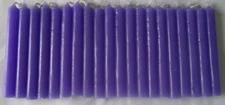 20 Mini 4" Chime Spell Candles: Violet (Wicca, Altar, Light Purple Candle)