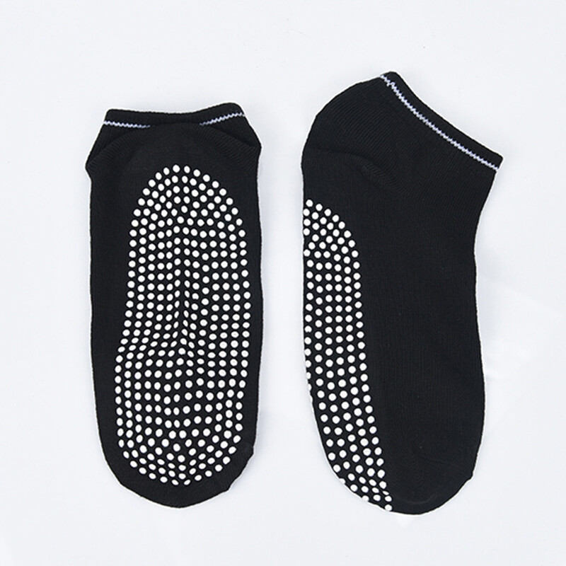 3 pair womens Non Slip Pilates Socks Fitness Gym Massage Skid Grips