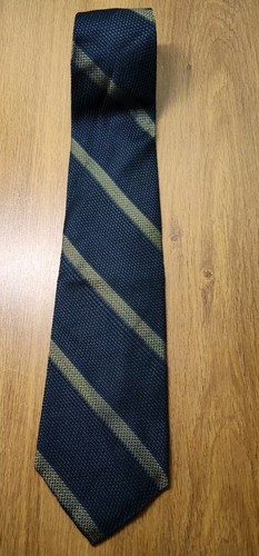 Donna Karan Signature Men's Tie 56x3.5" Abstract Silk Necktie USA Stripe Repp - Picture 6 of 9