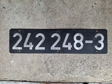 Originales Lokschild 242 248-3  DR  Holzroller | Halle,Wittenberg,Magdeburg