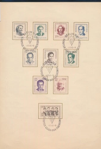XE60658 Germany 1962 DDR historical figures XXL FDC used