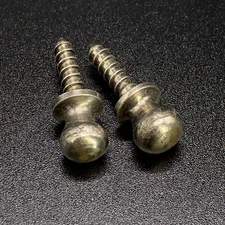 Accordion Bellow Straps Button Screw End Pin (1/2" screw) Hohner Corona Set of 2