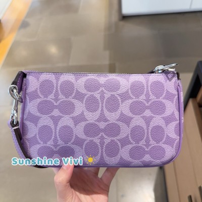 NWT Coach Nolita 19 In Signature Canvas CW426 Silver/Iris | eBay