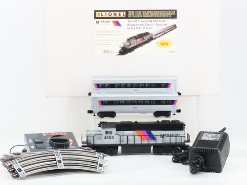 Juego de pasajeros diésel NJ Transit Lionel 71-1833-212 1997 calibre O 3 rieles con pista  | Condition: Used