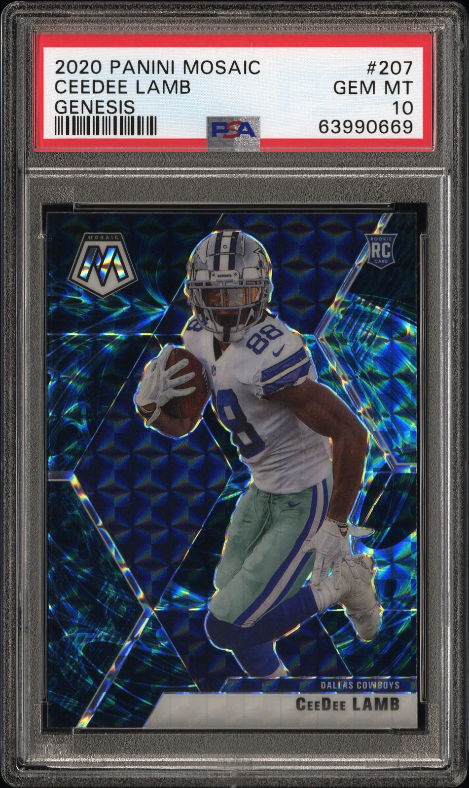 2020 Panini Mosaic - Rookies CeeDee Lamb #207 Genesis Mosaic Prizm (RC)