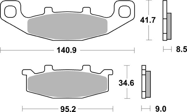 BremsbeläGe Brembo StraßE Kohle-Keramik - 07KA0933-image