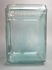 1920s Delco-light Exide Kxg 13 Aqua Glass Battery No Lid Vintage Antique