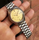 Seiko 1999 Golden Smooth Sunburst Dial Retro Ultra Rare Vintage 7009 Automatic