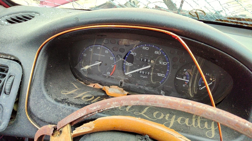 Cuadro velocímetro Civic Hx 96-00 cupé instrumentos indicadores panel tablero Vtec-e Mt Foto 3 de 3