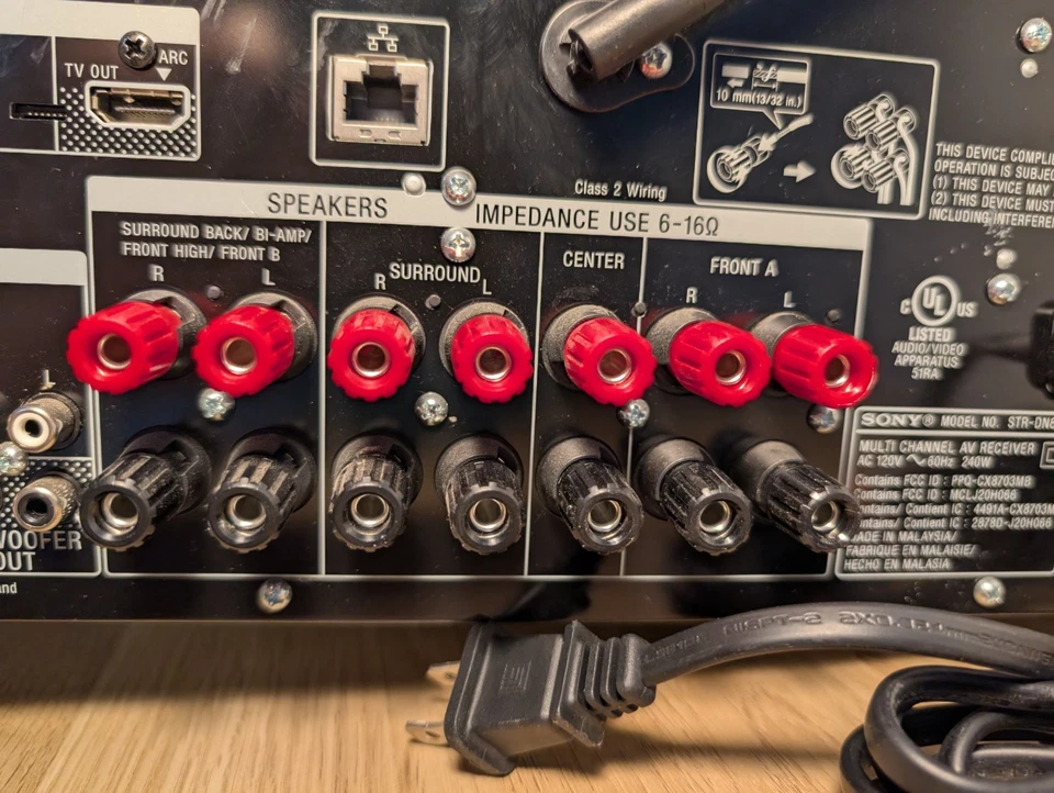 Sony STR-DN850 7.2 Channel 4K AV Receiver Hi-Res Audio Wi-Fi Bluetooth HDMI ARC - Image 4 of 4