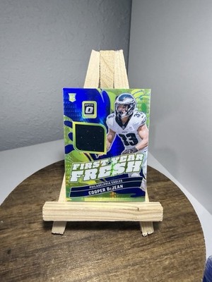 2024 Donruss Optic Cooper DeJean First Year Fresh Jersey Blue Hyper RC #FYF-CDN