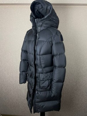 Parajumpers Long Down Coat Womens XS Grey Goose Down YKK Winter Jacket