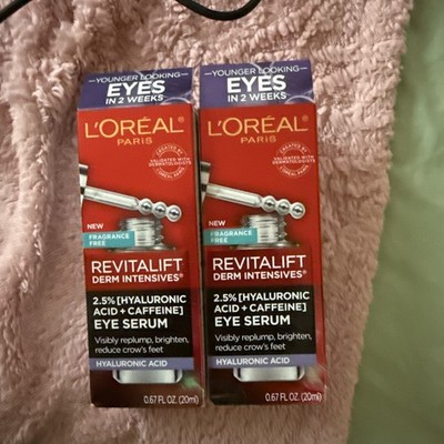 L'Oreal Revitalift Derm Intensives Brightening Eye Serum  Lot of 2