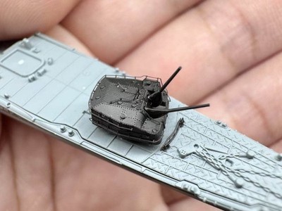Heavy Hobby 1/700 IJN 127mm Twin Turrets Type C/D (3pcs)3D Printed Parts