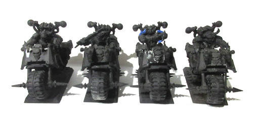Warhammer 40K Chaos Space Marines Bikers Bikes Lot