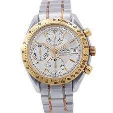 Omega OMEGA Speedmaster Date 39mm Steel 18K Yellow Gold Silver Dial 3313.33